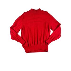 Paul Fredrick Red 100% Cashmere Sweater Women's Medium Luxury 2-Ply Pullover